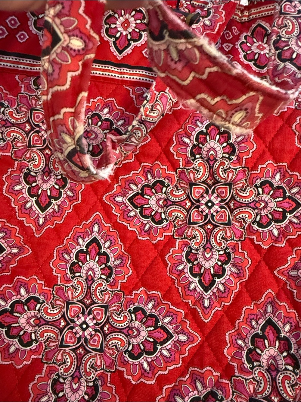RETIRED Vera Bradley “Frankley Scarlet” red pattern tote - Picture 4 of 4